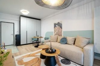 Apartament 2 Camere Tip Studio | Design Luminos| Militari Residence - imagine 9