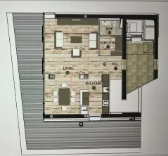 Inchiriere penthouse duplex etajele 4+5 parcare terasa 54mp Armeneasca metrou - imagine 3
