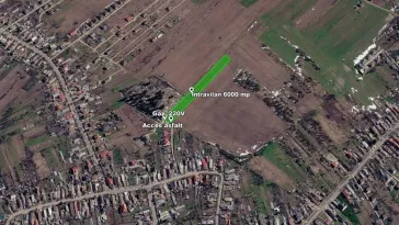 Teren 6.000 mp Săbăreni, ideal cartier case, acces asfalt - imagine 3