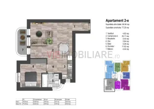 Apartament 2 camere - SUT 58,56 - Tineretului Park - imagine 18