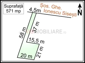 Baneasa - Sisesti Stradal, teren intravilan, suprafata 571 mp - imagine 4