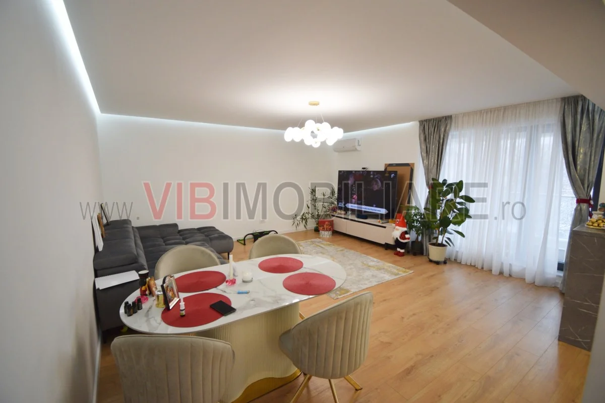 Straulesti 3 camere decomandat mobilat lux bloc 2025 - imagine 1