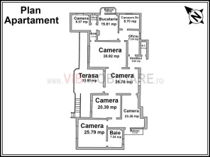 UNIRII-MIRCEA VODA, apartament in vila interbelica, 6 camere, 190 mp - imagine 21