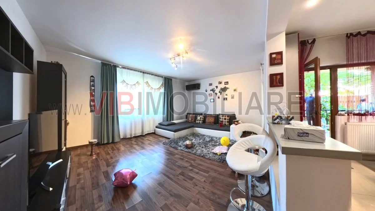 Apartament 2 camere - 80 mp-2 bai - curte - mobilat - imagine 1
