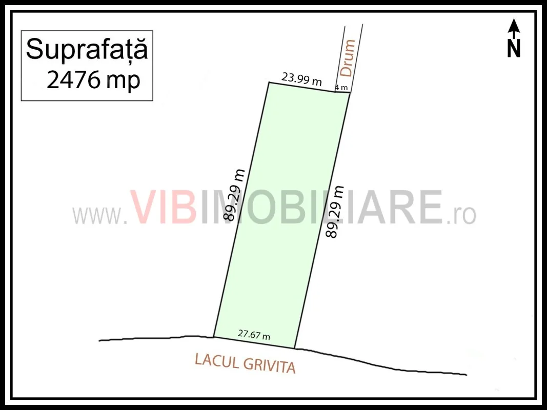 Teren de vanzare – Baneasa – Sisesti, cu deschidere la Lacul Grivita - imagine 1