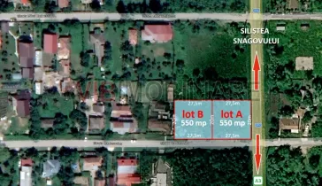 Gruiu - Cantacuzino - teren 550 mp - dubla deschidere 25ml - imagine 2